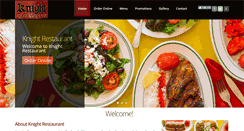 Desktop Screenshot of knightgreekrestaurant.com